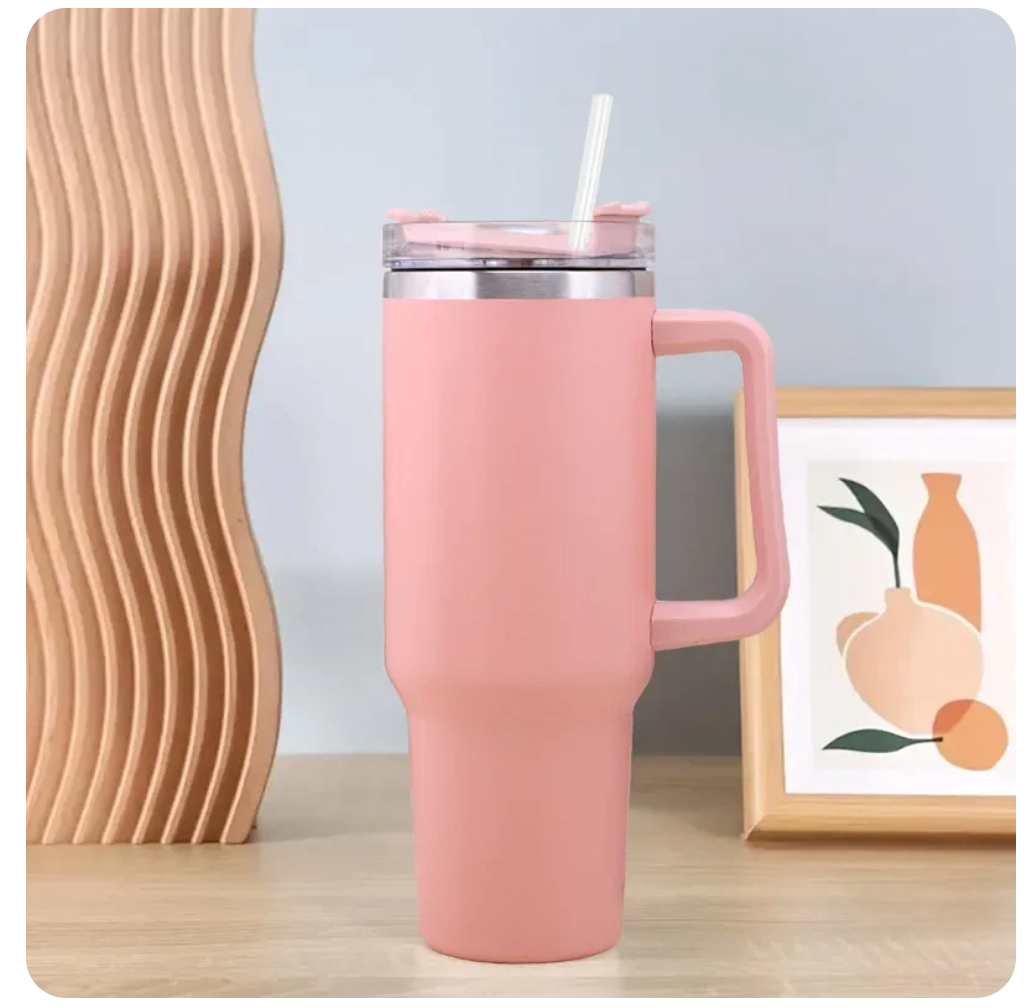 Insulated Tumbler with Lid and Straw Leak Proof